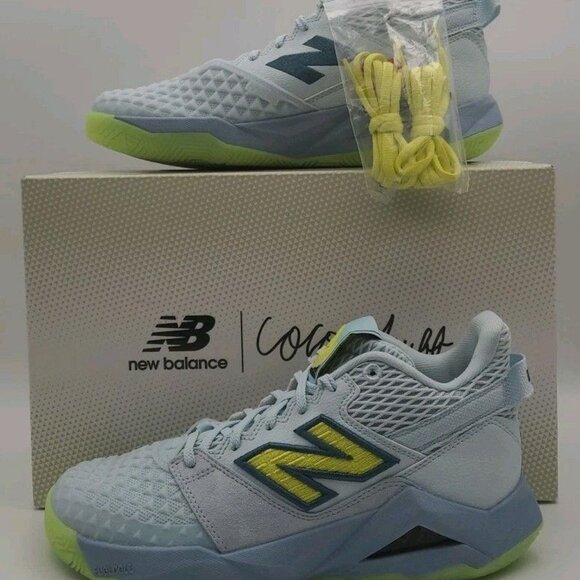 New Balance Coco CG2 Women's Size 9 Blue Yellow Tennis Pickleball Shoes WCHC0CU2 - Picture 1 of 9